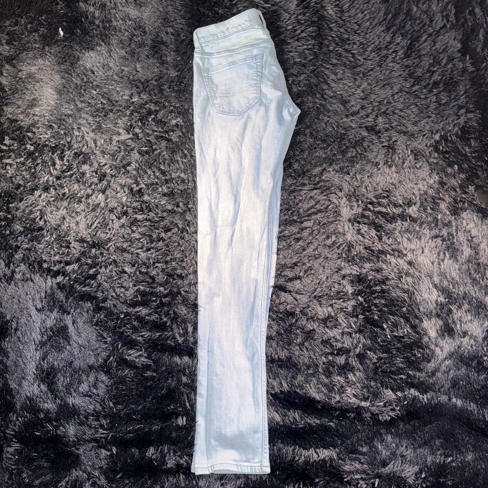 Hollister Stacked Skinny Jeans Mens 30x32 Distressed Ripped Denim Pants - Picture 7 of 10
